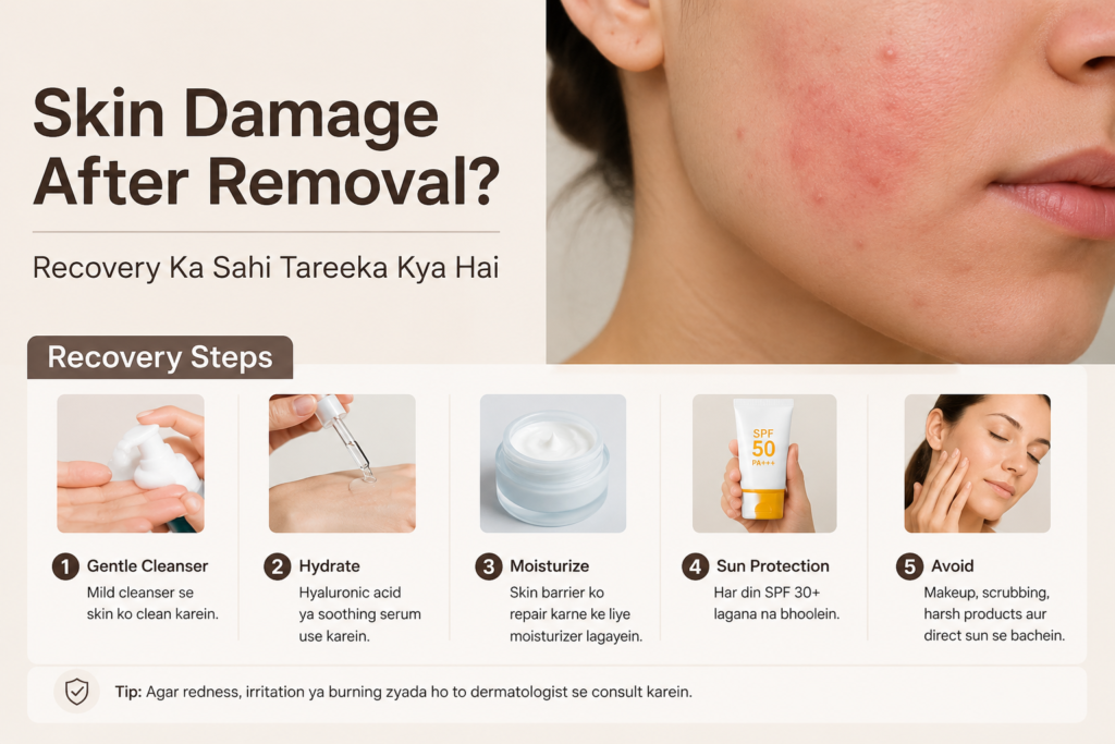 skin repair after removal