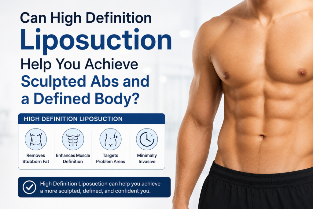 Sculpted abs and body