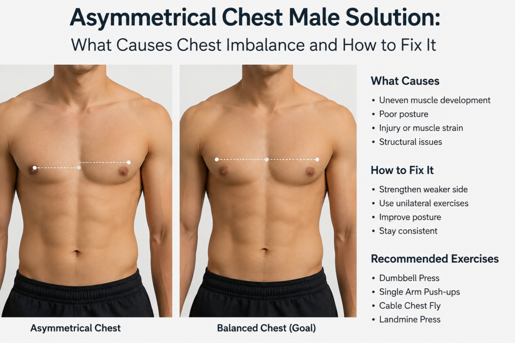 asymmetrical chest male solution