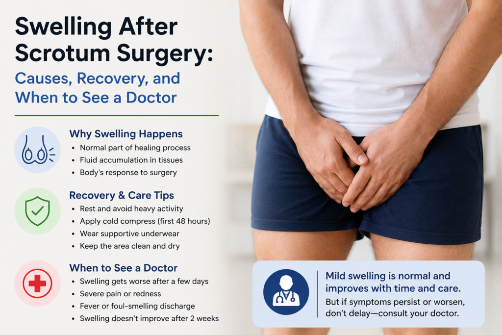 Swelling After Scrotum Surgery